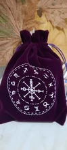 Bolsa de almacenamiento de Tarot de terciopelo, 12 Constelaciones, juego de mesa de cartas, Mini bolsa con cordones, juego de mesa
