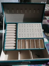 Caja de almacenamiento de joyas de cuero PU, embalaje multifunción portátil de estilo europeo con cajón, regalo de invierno