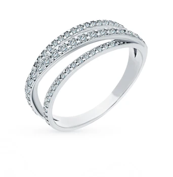 

Silver ring with cubic zirconia sunlight sample 925