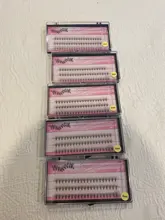 Racimo de pestañas individuales 60 uds, maquillaje profesional, pestañas postizas, extensiones de pestañas