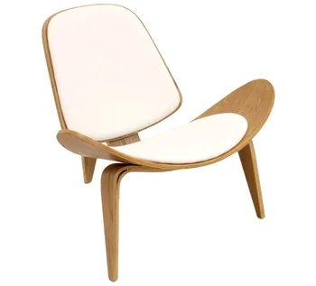 

Armchair NORDIC (T), fresno, similpiel White