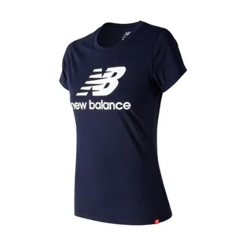 

Women’s Short Sleeve T-Shirt New Balance WT91546PGM Navy blue