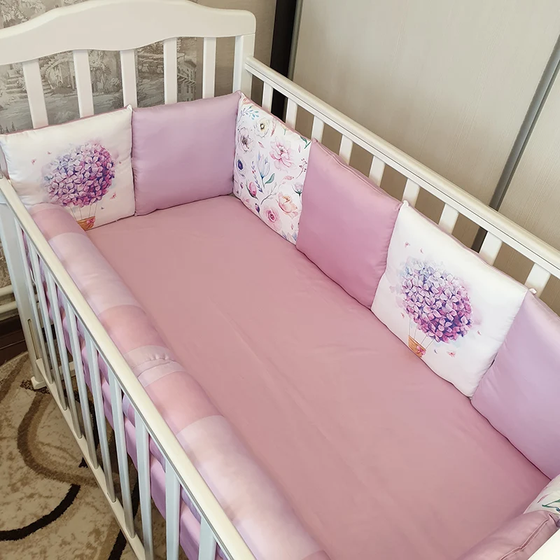 Bortics for baby cot handmade rollers cotton bumpers pillows bed newborns |