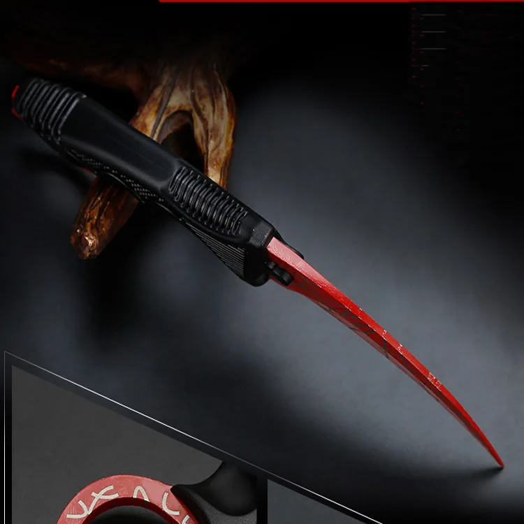 Нож Karambit CSGO тактический титановый охотничий клинок для тренировок в