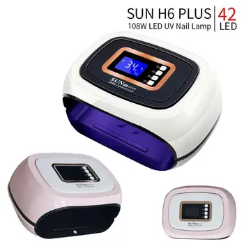 

Led/UV nail drying lamp, Sun H6 Plus, 108 W, 42 LEDS.