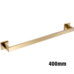 Brushed Gold Bathroom Accessories Set - Elegant Bathroom Hardware Collection (Towel hanger 400)