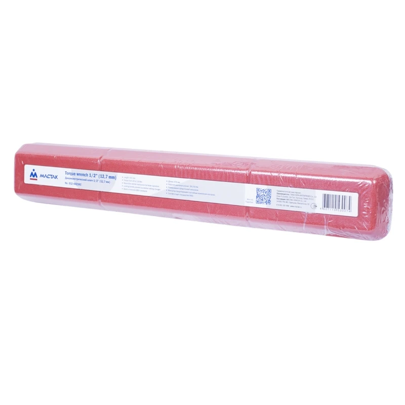 Ключ динамометрический 1/2", 28-210 Нм, в пластиковом кейсе МАСТАК 012-40210C