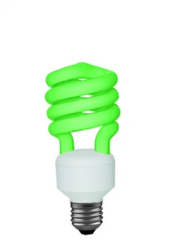 

88043 Lamp power saver. Spiral 15 W, Green. E27