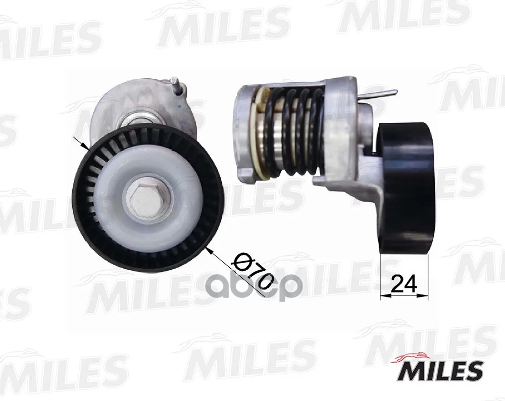 Натяжитель Ремня Приводного Vw Passat B6/Golf V/T5/Audi A3/Fabia 1.9tdi/2.0tdi Miles Ag00302 Miles арт. AG00302