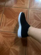 Zapatillas de deporte de plataforma de malla transpirable para mujer, zapatos planos de talla grande 43, suaves, sin cordones, informales, para correr