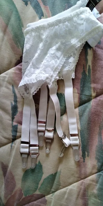 Lace Nylon Women Garter Belts 6 Straps Suspender With Metal Buckles S-XXL TRDFU 