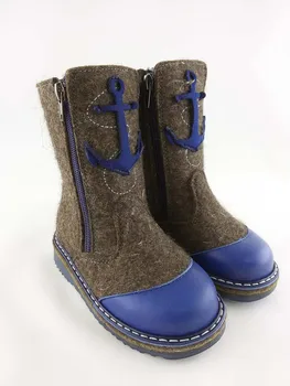 

33371 унтоваленки blue felt 26-31 (28)