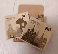 Pegatinas decorativas de sello Vintage para diario, álbum de recortes, bricolaje, decoración artesanal, 45 unids/lote