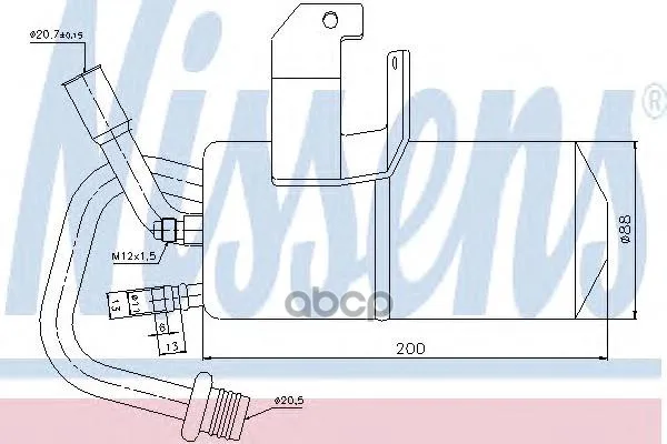 Осушитель Кондиционера Ford Fusion 1.4-1.6 02- Nissens 95317 Nissens арт. 95317