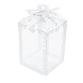 

12 Pieces 5x7cm Heart Pattern Acetate Gift Box