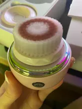 Liberex-cepillo de limpieza Facial sónico, limpiador Facial eléctrico, resistente al agua, suave, masaje de poros profundo, 3 cabezales, 3 modos de carga inalámbrica