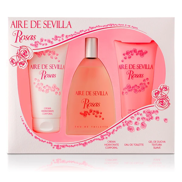 Женский парфюмерный набор Agua Rosas Aire Sevilla(3 шт