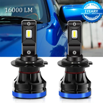 

Auto H7 led headlight H11 H4 H1 9005 9006 HB3 HB4 LED Lamp for Car 16000LM 6500K Headlight Bulbs Low Beam High Beam Turbo Light