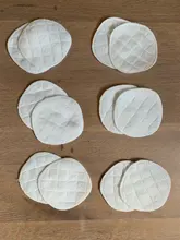 Almohadillas de algodón de 3 capas, 12 Uds. (6 pares), almohadillas de pechos reutilizables para lactancia, almohadilla lavable Lisa orgánica impermeable, accesorio para lactancia de bebé