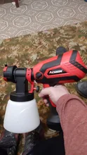 AOBEN-pistola pulverizadora eléctrica de mano, 750W, HVLP, 1000ML, pulverizadores de pintura para coche, decoración para el hogar, aerógrafo, Control de flujo, 4 boquillas, fácil uso
