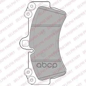 Колодки Передние Audi Q7(4l), Vw Touareg(7l), Porsche Cayenne(955) Lp1997 Delphi арт. LP1997
