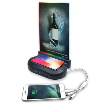 

Docking station menu holder adversting wireless powerbanks 20000mah