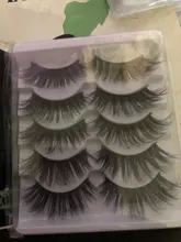 Pestañas postizas de visón de imitación, 5 pares, 3D, volumen Natural, largas, cruzadas, maquillaje de belleza extendido, Pestañas postizas