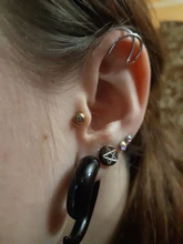 12 unids/set 2020 de oro de moda Color puños de oído hoja pendientes de Clip pendientes largos aretes pendientes para las mujeres los escaladores sin Piercing falso cartílago accesorios de aretes