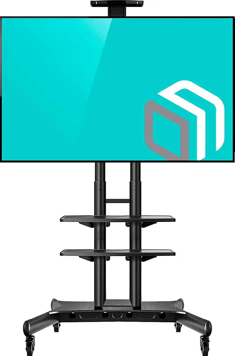 ONKRON стойка для телевизора с кронштейном 55"-80", мобильная, чёрная TS1881