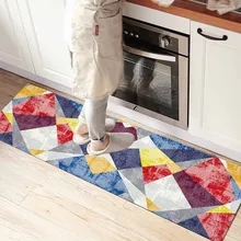 Else синяя вода в свежих фруктах 3d принт Нескользящая микрофибра кухонный счетчик современный декоративный моющийся коврик