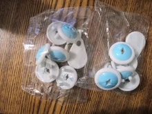 Toma de corriente estándar europeo para niños y bebés, enchufe bifásico, cubierta de bloqueo de seguridad, 6 uds.