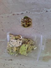 10 Uds antiguo bloqueo caja de joyería de madera decorativo candado 20x21mm Aldabas metálicas pestillo con tornillo muebles Vintage Hardware