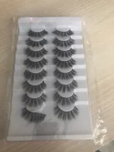 SEXYSHEEP-pestañas postizas 3D, 5/8/10 pares, naturales, voluminosas, maquillaje