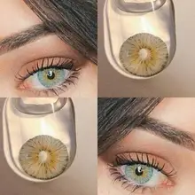 Lentes de contacto con ojos oscuros, novedad, Cosplay