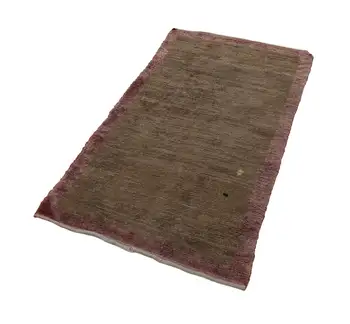 

102x197 Cm Brown Handmade Vintage Tulu Rug-3x6 Ft