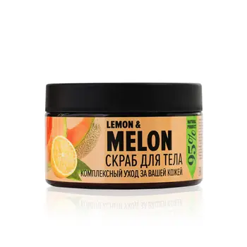 

Sugar Scrub delicare organic secret for the body "melon and white lemon" 250 ml