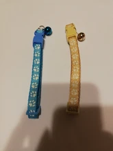 Collier-Collar para gatos con estampado de pata, correa de nailon ajustable para el cuello, para gatos