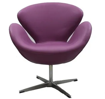 

Armchair SW 50, fixed, upholstered similpiel purple