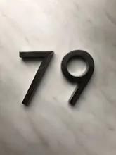 Placa gris moderna de 58mm para el número de la puerta del Hotel, pegatina de dígitos, letrero de placa de plástico ABS, 0123456789