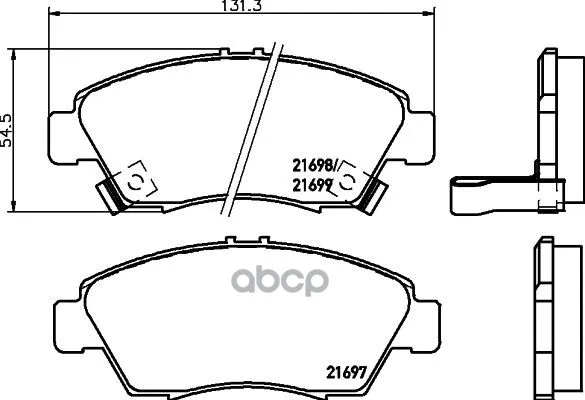 Колодки Тормозные Nisshinbo Np8002 NISSHINBO арт. NP8002
