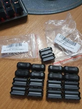Anillo de núcleo de ferrita para Cable de alimentación, cuentas de Choke RFI EMI, filtro supresor de ruido para Cable de alimentación, Cable de Audio de antena USB de 3,5mm/ 5mm, 5 uds.
