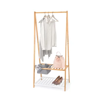 

BAMBU hanger with shelf for shoes and tray 70X45X160CM