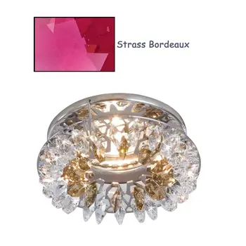 

Recessed downlight Chrome shiny rhinestone made whit swarovski elements Burgundy