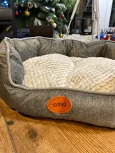 DEKO-cojín impermeable para cama de perro, sofá de sueño reparador, esterilla para cachorro, gato, almohada de algodón, suministros para mascotas