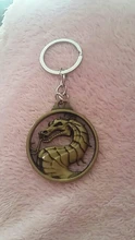 LLavero de dragón para coche, juego novedoso, Llavero de Metal de llavero de Mortal Kombat, para regalo, llavero, joyería para coches