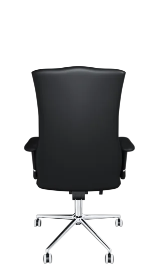 Офисное кресло KULIK SYSTEM ELEGANCE Черный Компьютерное кресло Облегчение и комфорт для спины 5 зон контроля позвоночника