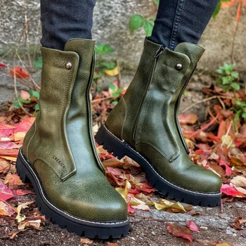 

Winter Snow Waterproof Leather Super Warm Outdoor Male Hiking Boots Work Shoes Breathable Safety Casual High Quality Military Ankle Boots Fashion Footwear Motorcycle Military Combat Boots Punk Boots CH027