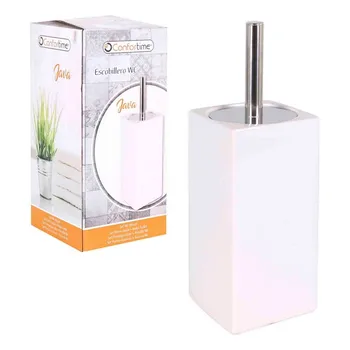 

Toilet Brush Java Confortime White Squared
