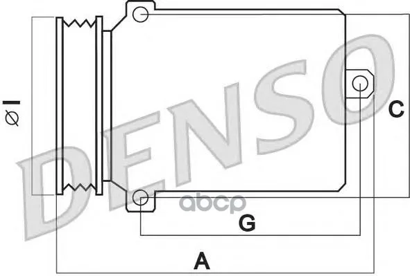 Компрессор, Кондиционер Denso арт. DCP17115