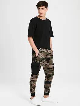 

Slim Fit Camouflage Print Jogger Sweatpants